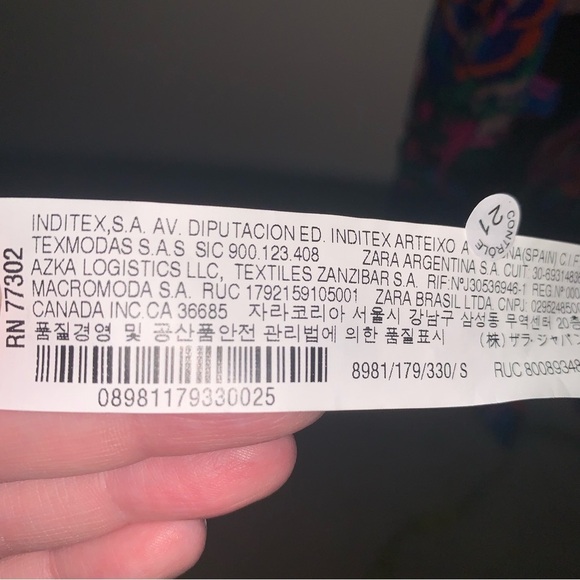 Zara Floral Multicoloured Mini Dress - Picture 14 of 14